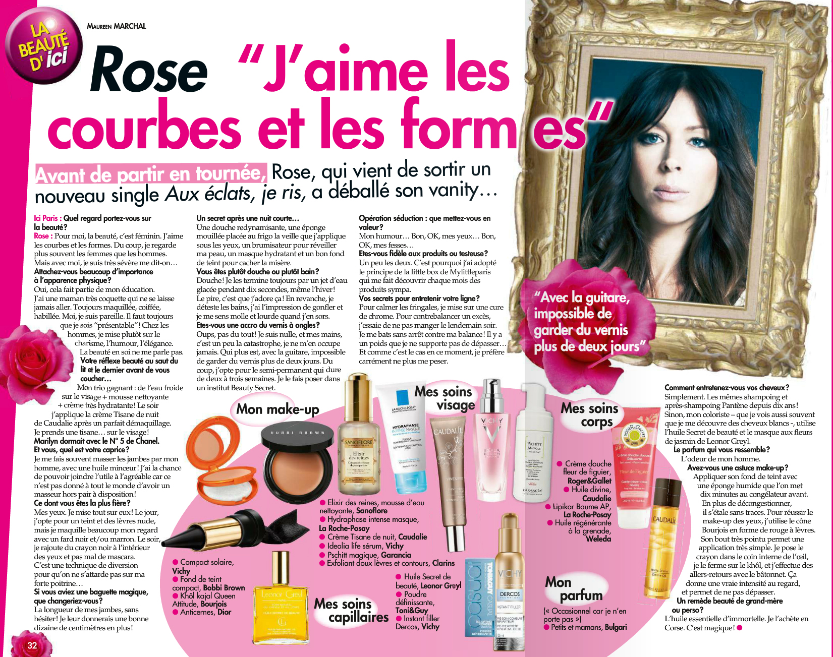 Interview beaute (Ici Paris)